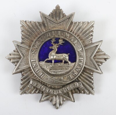 Bedfordshire Regiment Volunteer Battalion Officer's Forage Cap Badge.