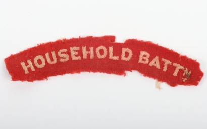 WW1 Household Battalion Cloth Shoulder Title