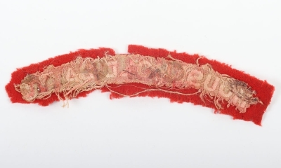 WW1 Household Battalion Cloth Shoulder Title - 2