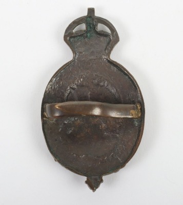 Scarce Household Battalion Officers Bronze Cap Badge - 2