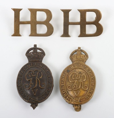 Grouping of Household Battalion Badges