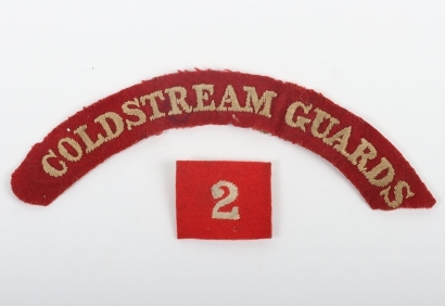 Pre-WW1 Coldstream Guards Cloth Shoulder Title