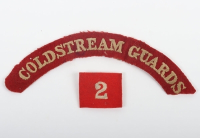 Pre-WW1 Coldstream Guards Cloth Shoulder Title