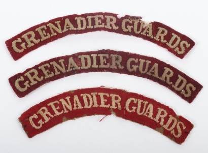 Pair of WW1 Grenadier Guards Cloth Shoulder Titles