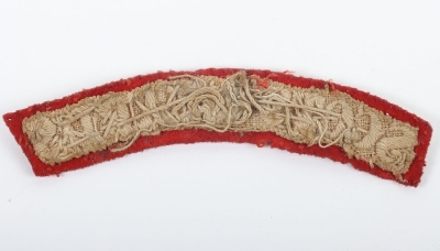 Scarce WW1 Scots Guards Cloth Shoulder Title - 2
