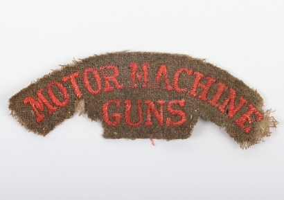 WW1 Motor Machine Guns Section Cloth Shoulder Title