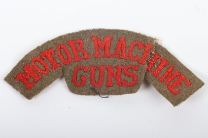 WW1 Motor Machine Guns Section Cloth Shoulder Title