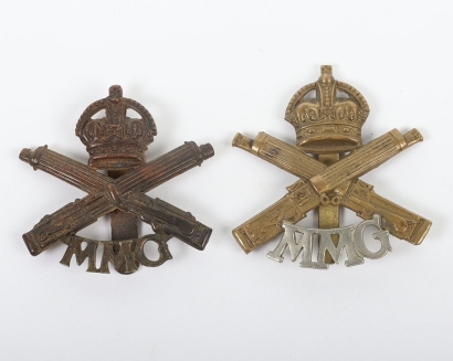 2x Variations of WW1 Motor Machine Gun Corps Cap Badges