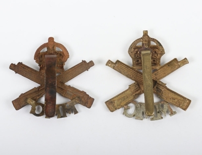 2x Variations of WW1 Motor Machine Gun Corps Cap Badges - 2