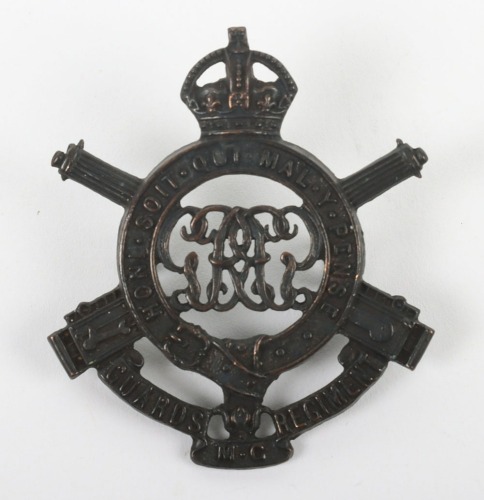 Scarce Guards Machine Gun Regiment Officers Cap Badge