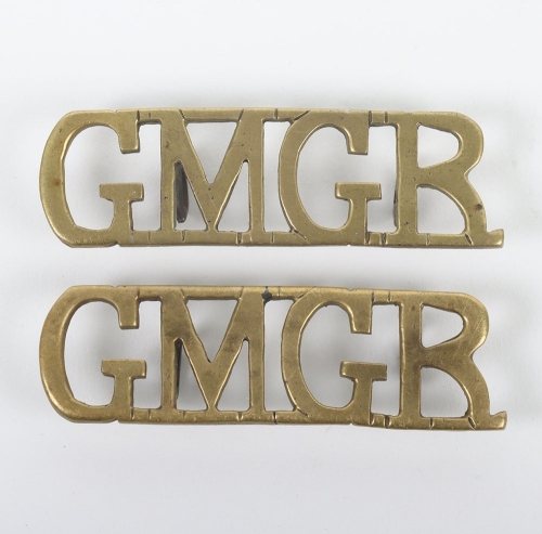 Scarce Guards Machine Gun Regiment Brass Shoulder Titles
