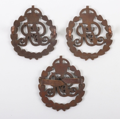 George V Military Police Officers Cap and Collar Badge Set - 2