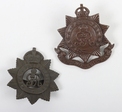 2x North Somerset Yeomanry Officers Cap Badges