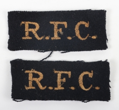 WW1 Royal Flying Corps Cloth Shoulder Titles,