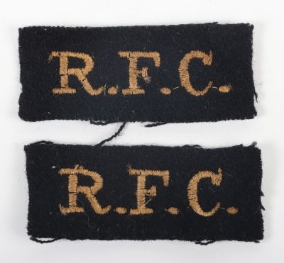 WW1 Royal Flying Corps Cloth Shoulder Titles,