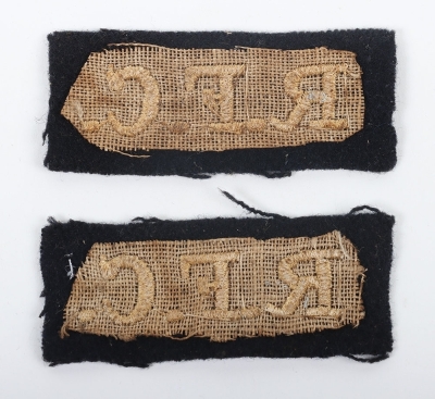 WW1 Royal Flying Corps Cloth Shoulder Titles, - 2