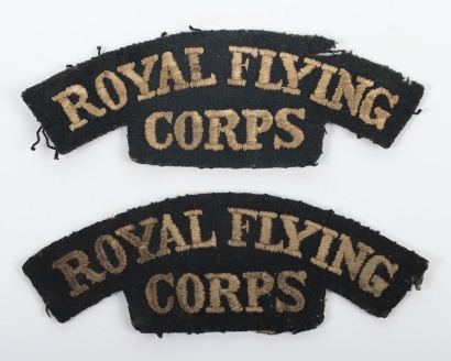 WW1 Royal Flying Corps Cloth Shoulder Titles
