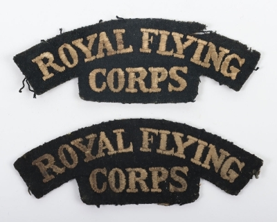WW1 Royal Flying Corps Cloth Shoulder Titles