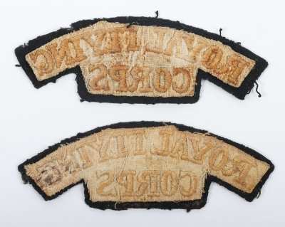 WW1 Royal Flying Corps Cloth Shoulder Titles - 2
