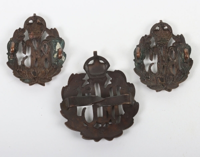 WW1 Royal Flying Corps Officers Cap and Collar Badge Set - 2