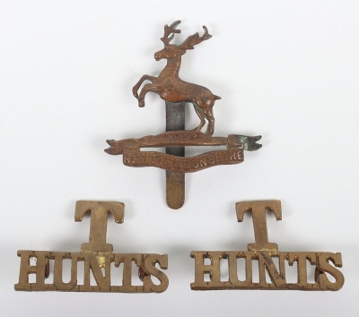 Huntingdonshire Cyclists Cap Badge and Shoulder Title Group
