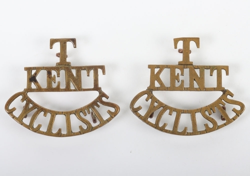 WW1 Kent Cyclists Shoulder Titles