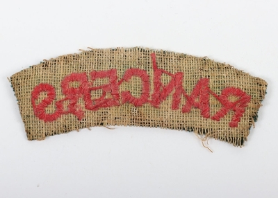 WW1 12th (Rangers) County of London Regiment Cloth Shoulder Title - 2