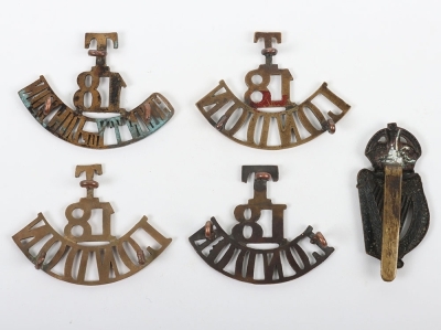 Grouping of 18th (London Irish) County of London Regimental Badges, - 2