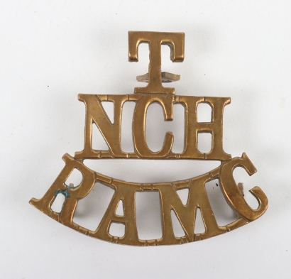 Rare WW1 Territorial Shoulder Title of the Northumbrian Clearing Hospital Royal Army Medical Corps