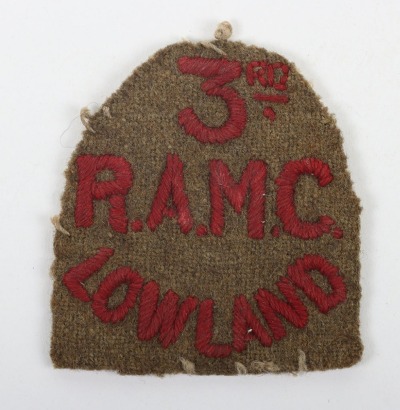 Great War 3rd Lowland Royal Army Medical Corps Cloth Title