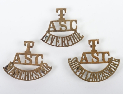 3x Army Service Corps Territorial Shoulder Titles