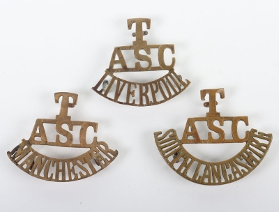 3x Army Service Corps Territorial Shoulder Titles