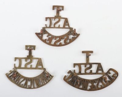 3x Army Service Corps Territorial Shoulder Titles - 2