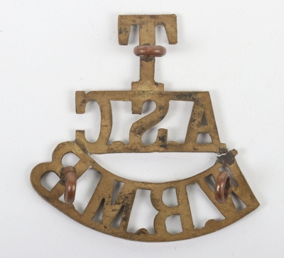 Rare Welsh Borders Mounted Brigade Army Service Corps Territorial Shoulder Title - 2