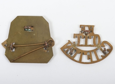 Royal Engineers OTC Clifton Brass Shoulder Titles - 2