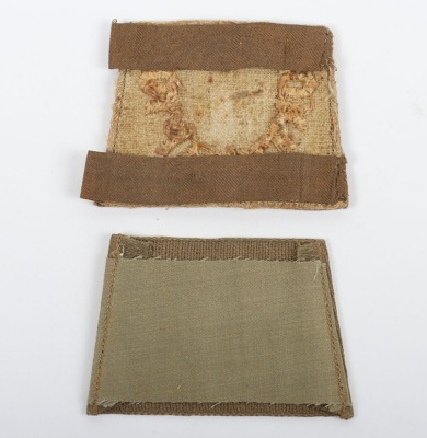 2x WW1 Northamptonshire Regiment Slip-on Cloth Shoulder Titles - 2