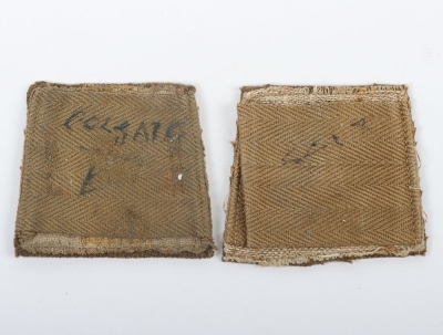 2x WW1 Royal Fusiliers Slip-on Cloth Shoulder Titles - 2
