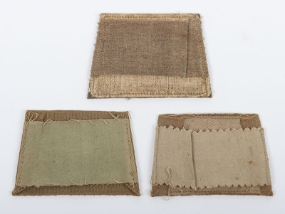 3x WW1 Queens West Surrey Regiment Cloth Shoulder Titles - 2