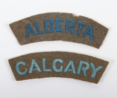 2x WW1 Canadian Expeditionary Force (C.E.F) Cloth shoulder titles,