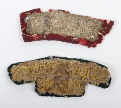 2x WW1 Period Canadian Cloth Shoulder Titles - 2