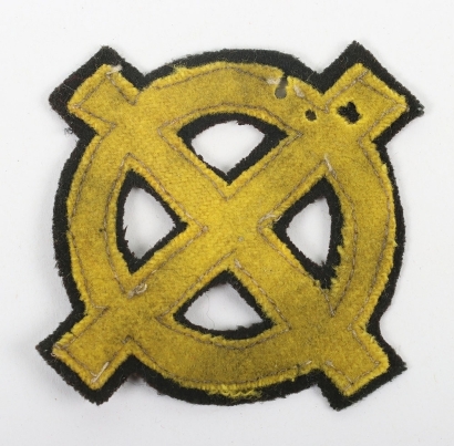 WW1 British 3rd Division Cloth Formation Sign