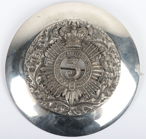 Scottish 3rd Lanarkshire Rifle Volunteers Pipers Plaid Brooch