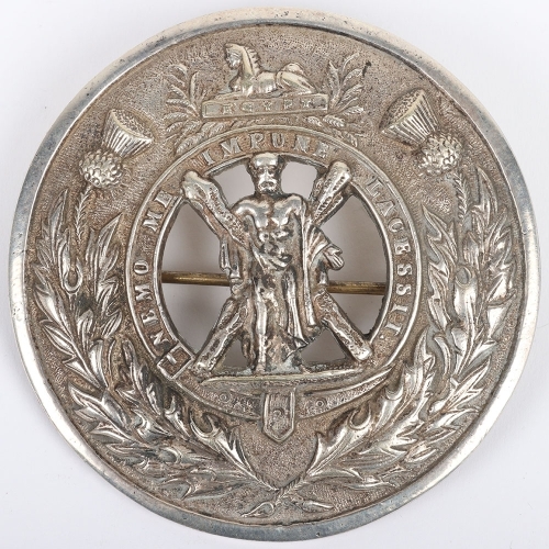 The Royal Highlanders Black Watch Plaid Brooch