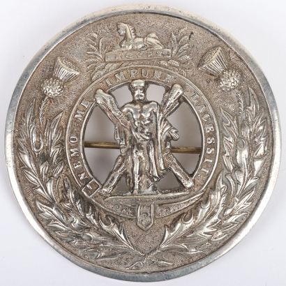 The Royal Highlanders Black Watch Plaid Brooch