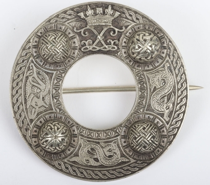 Argyll & Sutherland Highlanders Pipers Plaid Brooch 1881-83