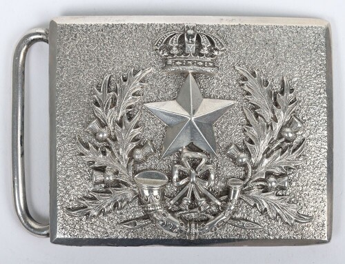 Hallmarked Silver Cameronians (Scottish Rifles) Officers Waist Belt Clasp