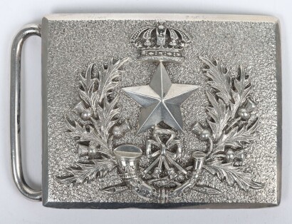 Hallmarked Silver Cameronians (Scottish Rifles) Officers Waist Belt Clasp