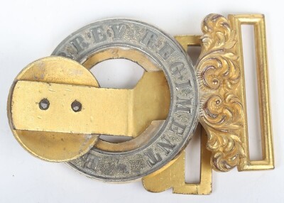 East Surrey Regiment Officers Waist Belt Clasp - 3