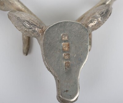 Seaforth Highlanders 1914 Hallmarked Silver Officers Glengarry Badge - 3