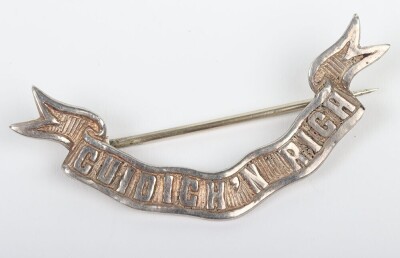 Seaforth Highlanders 1914 Hallmarked Silver Officers Glengarry Badge - 5